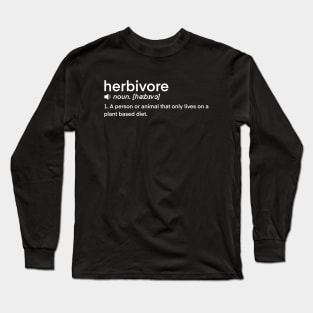 Dictionary Definition word- Herbivore Long Sleeve T-Shirt